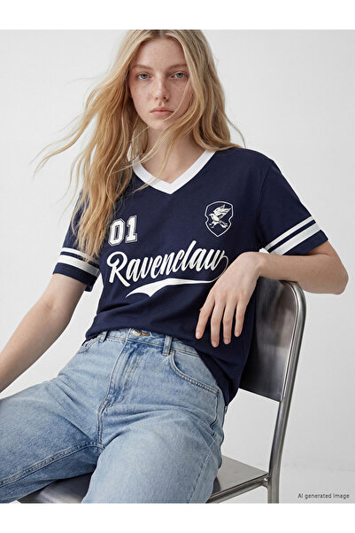 LC Waikiki Γυναικείο T-Shirt Χάρι Πότερ με στάμπα, 100% Βαμβακερό