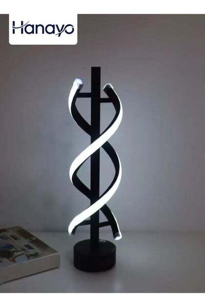 Hanayo LED Table Lamp Line Lamp Spiral Bedside Lamp Dimmable Metallic Bedside...