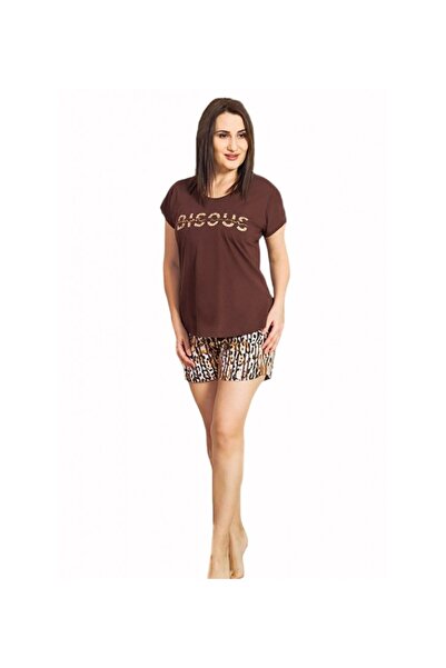 Intisimo Pajamas ΓΥΝΑΙΚΕΙΑ ΠΙΤΖΑΜΑ ΜΕ ΣΟΡΤΣ ΚΑΦΕ OVERSIZE 911264, Μέγεθος XL