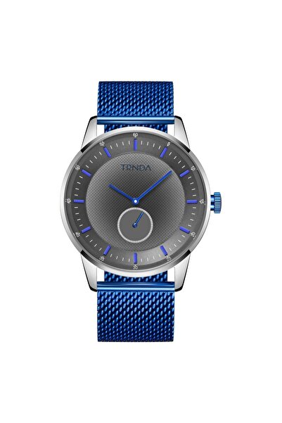 TRNDA Men's Stainless Steel Watch, Blue Mesh Band | Trnda-43mm