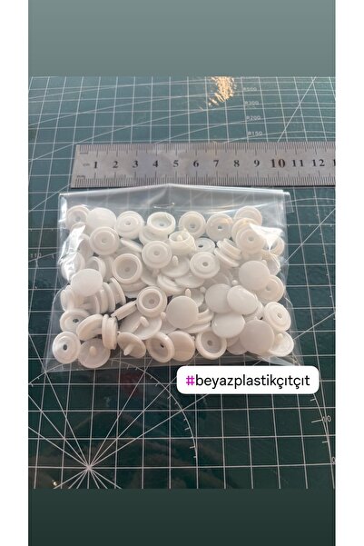 ALOTUHAFİYE BEYAZ PLASTİK ÇIT ÇIT 12.5 mm 25 takım