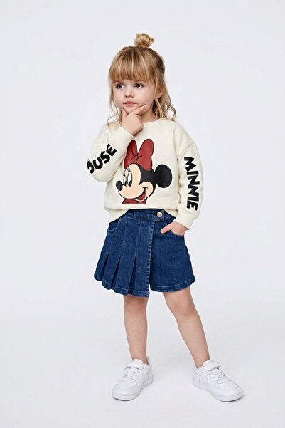Minigimin Cicileri Mnn Character Printed Shorts and Skirt 2-Piece Set for Gir...