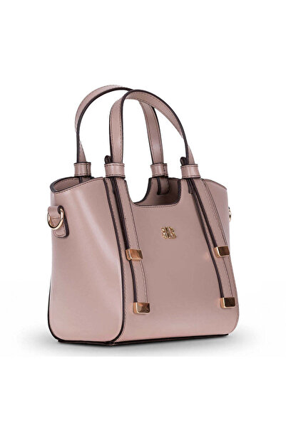 BloominBag Burkley Mirelle Mink Taupe Pu Leather Women's Hand and Shoulder Bag