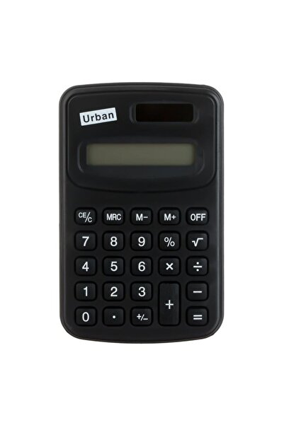 BAMI NETWORK Calculator portabil cu panou solar negru 8 cifre pentru birou