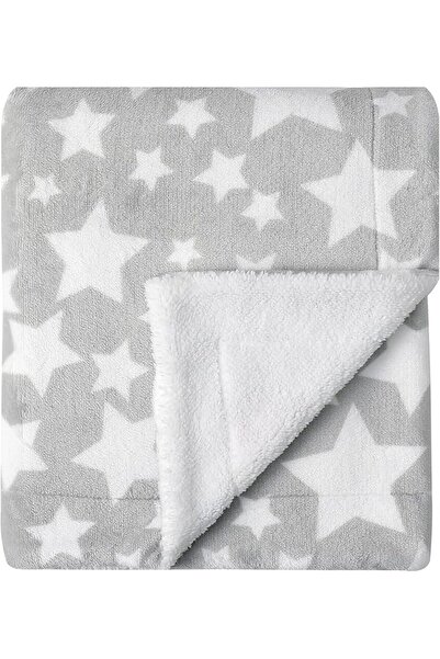 CREVENT 76X102CM Cute Plush Cozy and Warm Fleece Baby Blanket for Girls Infan...