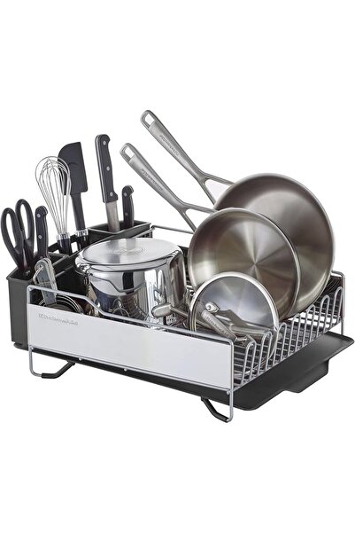 KitchenAid Culinary Tools KitchenAid KNS895BXGRA Compact Dish Rack, Stainless...