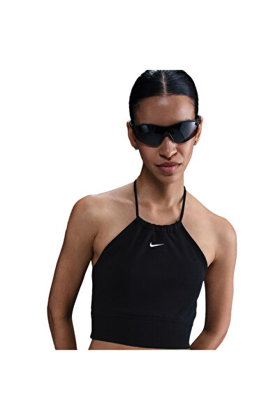 Nike W NSW NK CHLL FT CRP HLTR TOP HJ1211-010 Μαύρο