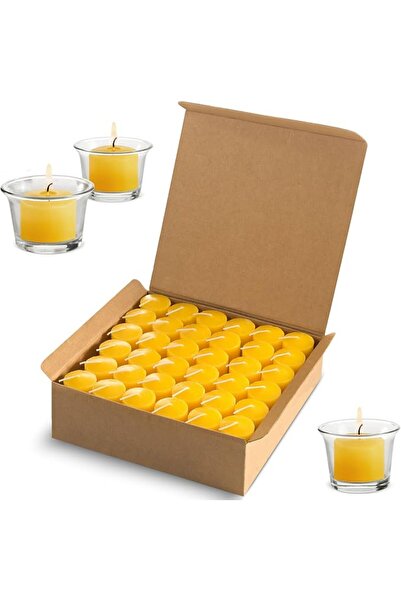 CANDLESHOP1 Candle Charisma Bulk 72 Citronella Scented Votive - Yellow Color ...