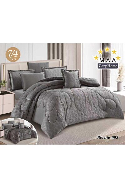 BIET ALMAFROSHAT Very High-End 8-Piece Velvet Quilted Bedspread and Bed Runne...