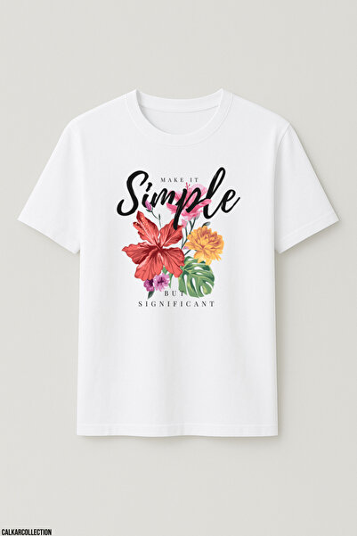 CALKARCOLLECTION Unisex Oversize Make It Simple Tshirt