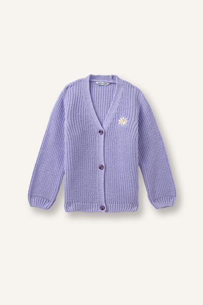 DeFacto 3D Bow Embroidered V-Neck Knitwear Cardigan Baby Girl I2269A526Au