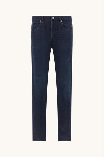 PAUL&SHARK Men's Regular Fit Straight Leg Flexible Denim Navy Blue Trousers