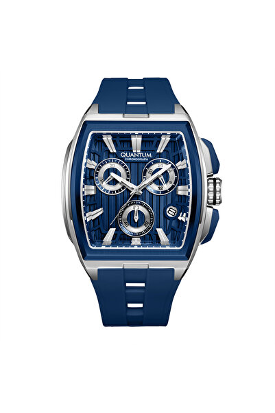 Quantum Men's Analog Dark Blue Dial Watch - HNG1279.399
