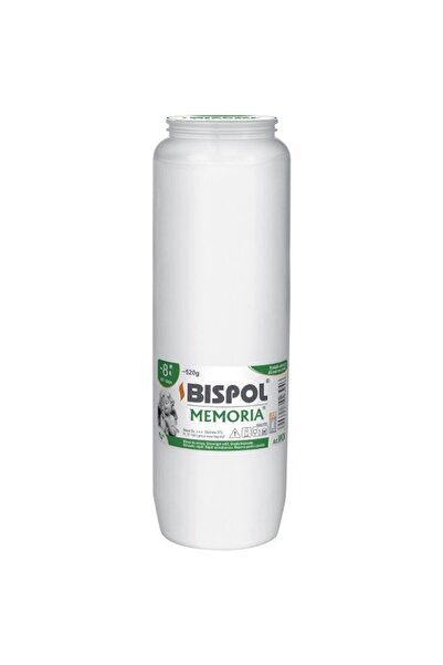 BISPOL Set 2 x Candela Rezerva cu Ulei Alb 185 Ore