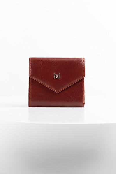 BAYDERİ Sior Women's Leather Wallet Brown