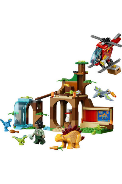 LEGO 77981 LEGO® Jurassic World Velociraptor, Stegosaurus ve Pteranodon Kurtarma