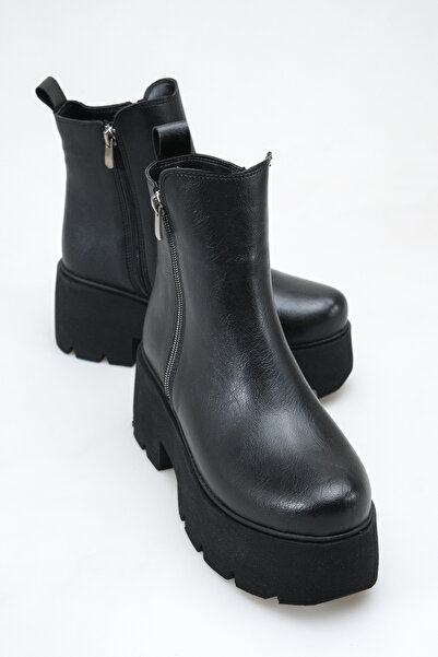 Solo Bag Women's Daily Flat Zippered Comfortable Stylish Wedge Heel Boots
