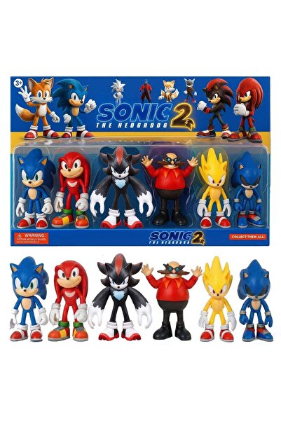 Sonic The Hedgehog Action Figures Set – 4.7-Inch Joint Movable Toys for Kids ...
