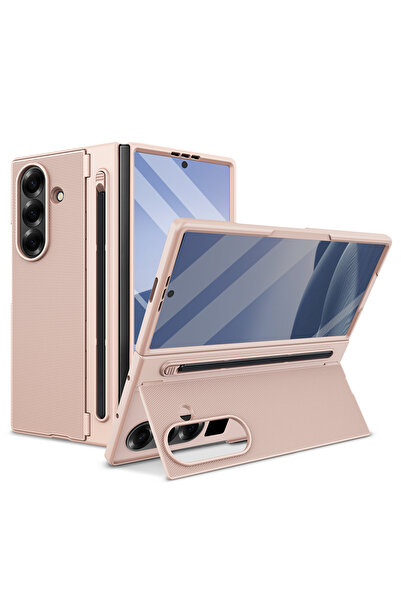Choice Galaxy Z Fold6 gold Lightweight Z Fold 7/6 Phone Case with Built-in St...