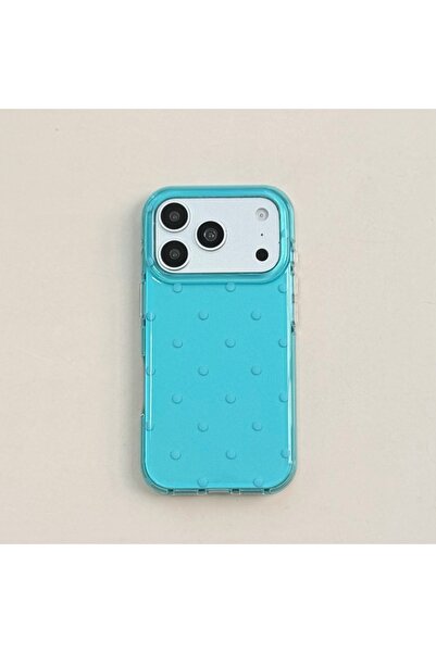 Choice1 iPhone 16 TPU Blue Minimalist Summer Blue Full Screen Polka Dots Shoc...