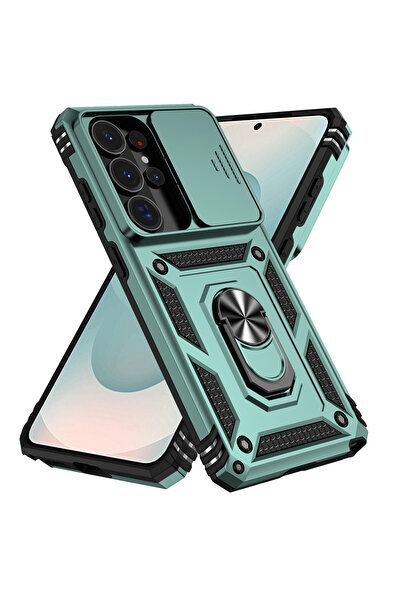 Choice Galaxy S24 Ultra Green Slide Camera Lens Case For S26 S25 S24 S23 S22 ...