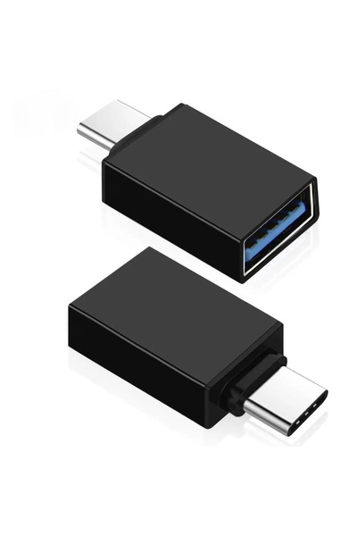 Choice1 Black OTG USB-A to Type C Male Adapter To Female For iPhone 15 16 17 ...