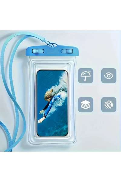 Choice3 blue IP68 Universal Waterproof Phone Cases Bag For IPhone17 16 15 14 ...