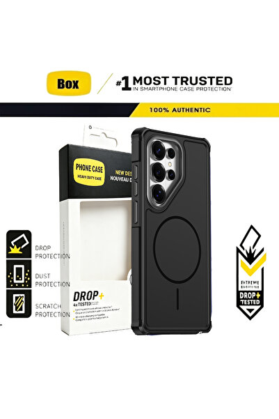 Choice99 Galaxy S25 Ultra black 2IN1 PC+TPU Magnetic Wireless Charge Case for...