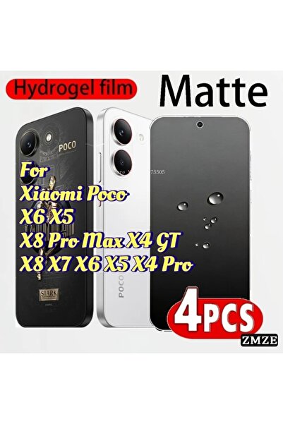 choice2 Poco X8 Pro Max 4 pieces Matte Hydrogel 4 Pieces Matte Frosted Soft F...