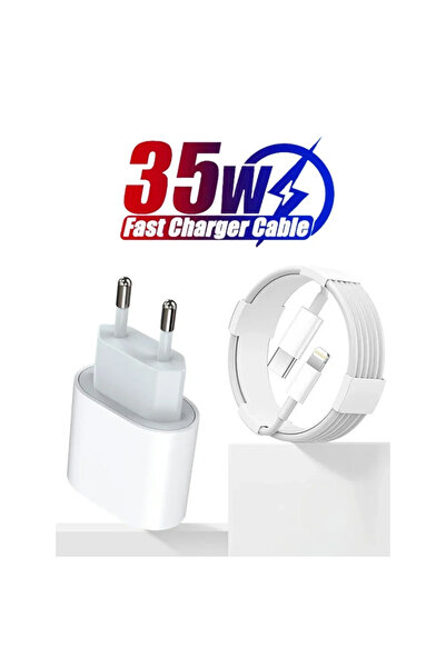 Choice1 1m EU Charger and Cable 35w PD Fast Charger for iPhone 13 Pro 14 Plus...