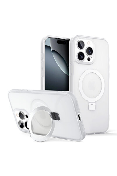 Choice41 iPhone 13 Pro Clear Matte Metal Ring Magnetic Phone Case for Magsafe...