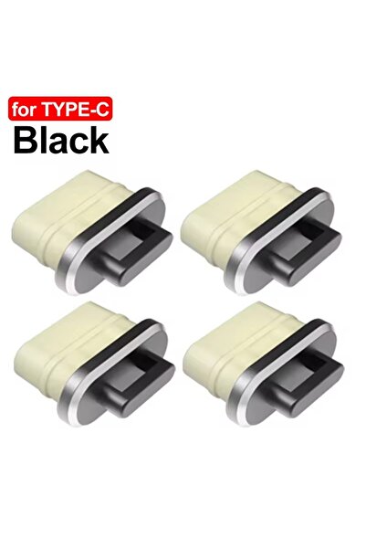 Choice5 4Pcs Black Anti-Dust Plug Charge Port DIY Dust Plug for iPhone 17 16 ...