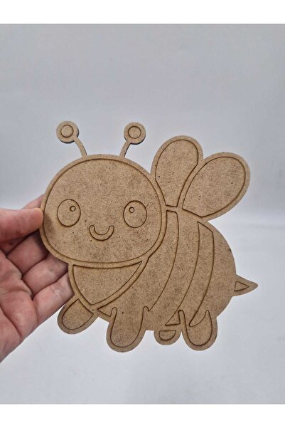 Mu Art Ahşap Ahşap Boyanabilir Bebek Hayvanlar Arı Figürü Eğitici Aktivite ve...