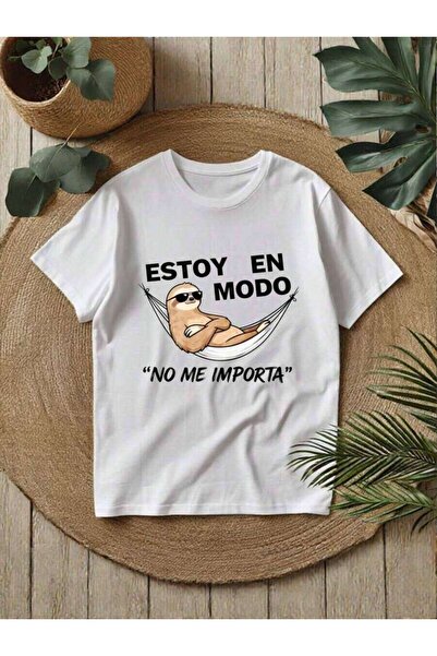 kai22 I'm In "Couldn't Care Less" Mode. This Printed T-Shirt Is Perfect Casua...