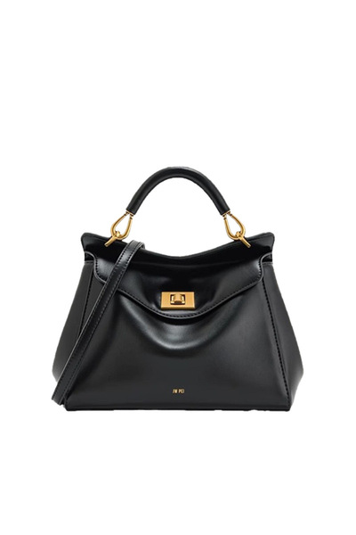 JW PEI New Retro Gold-Tone Lock Flap Handbag – Elegant Work Tote & Shoulder C...