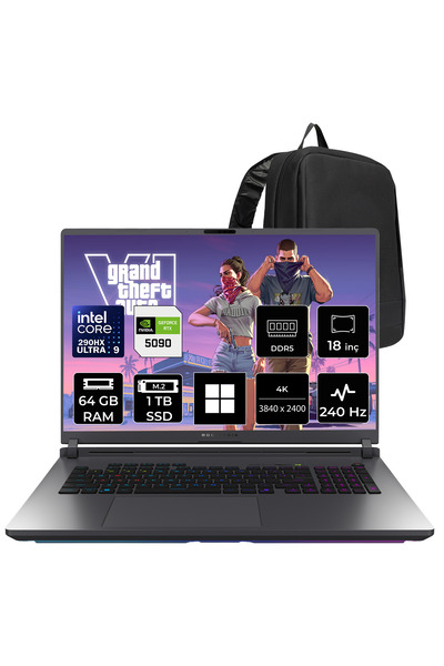 ASUS ROG Strix G18 Intel Core Ultra 9 290HX Plus RTX 5090 24GB 175W 64GB RAM ...