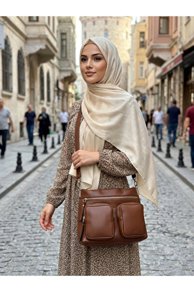 valentina victoria Valvi̇c Genuine Leather Daily Women's Bag with Pockets