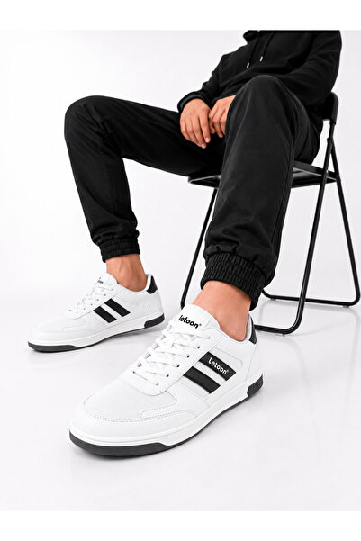 LETOON Men's Comfortable Insole Flat Casual Sneakers