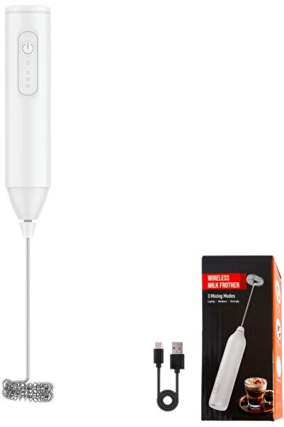 Generic Rechargeable Milk Frother - USB C - 400mAh Battery - 3 Speeds - Stain...