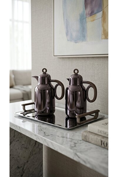 Generic Luxury 1+1L Plastic Tea and Coffee Set with Stainless Steel Serving T...