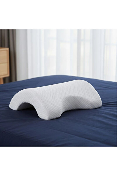 Generic Brand 100% Visco Curved Orthopedic Pillow with Washable Fabric Cover ...