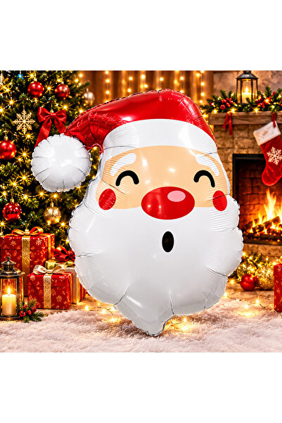 Kuzey Vip High Quality Giant 85 cm Santa Claus Foil Balloon Christmas Tree Ba...