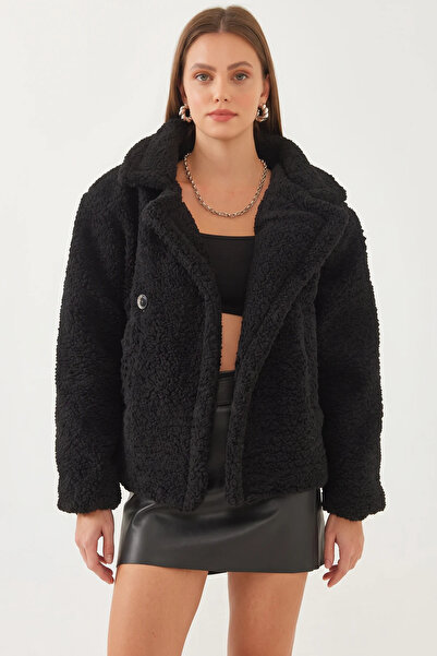 Efnaz style Women's Lined Black Coat