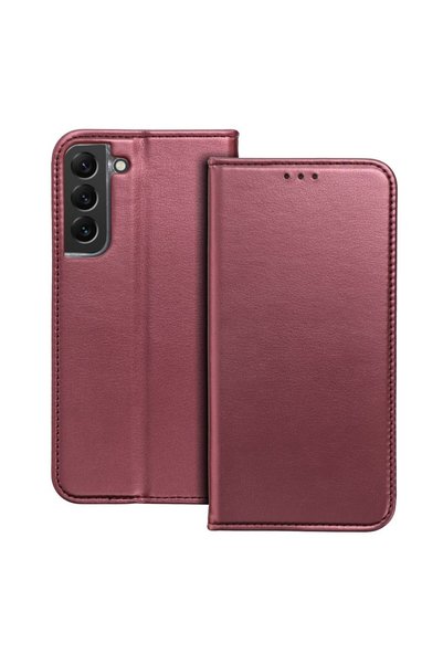 megaMobile Husă flip cover Smart Magneto pentru Samsung Galaxy A57, vișinie