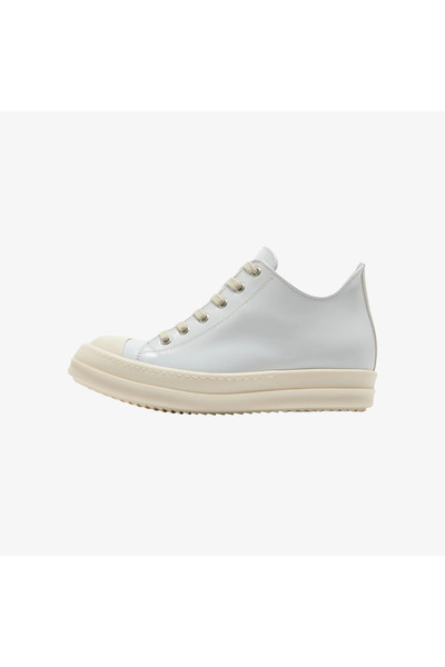 RICK OWENS Scarpe in Pelle Low Sneaks Chalk/White/Milk/Milk (Women's)