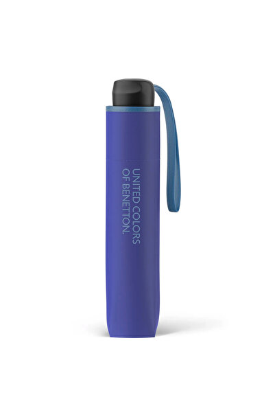 Benetton Ομπρέλα Βροχής Super Mini σπαστή χειροκίνητη Μωβ 56310