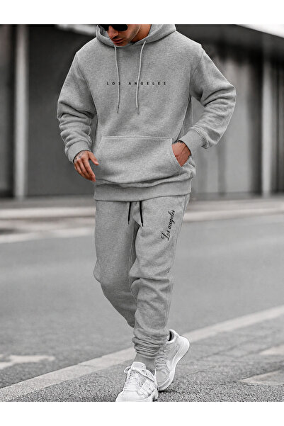 PAVRO Sweatshirt Tracksuit Set Oversize Shaped Comfortable Fit Quality Fabric...