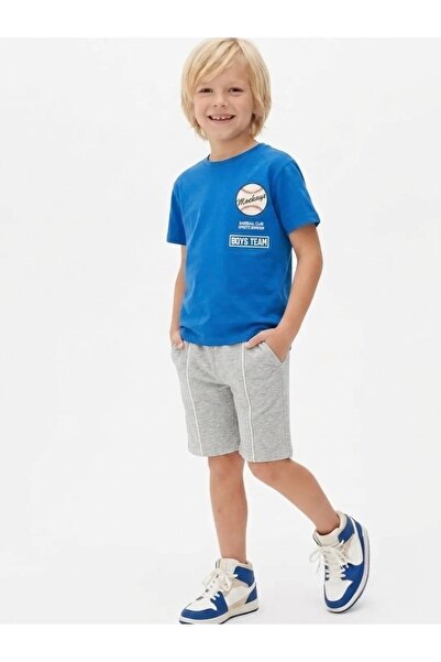 Edelweiss Boy's White Ribbed Combed Cotton Shorts