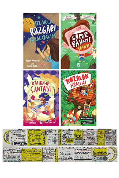 Timaş Çocuk Büşra Ümmühan 4 Kitap Set / Atlarla Rüzgarı Yakalayalım - Süper B...
