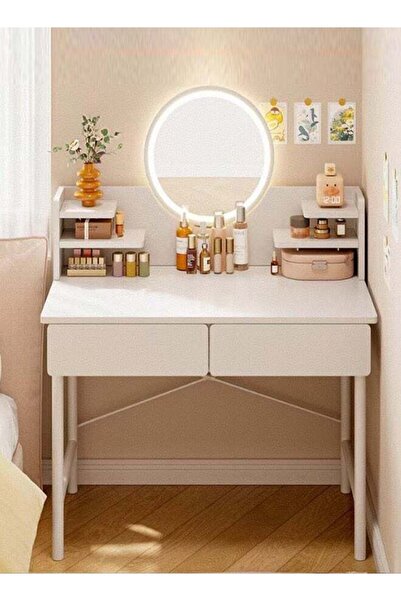 JCB CHIC Makeup Vanity Table, Dressing Table With 3 Modes Adjustable Lighted ...